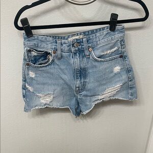 Distressed Denim Women Shorts